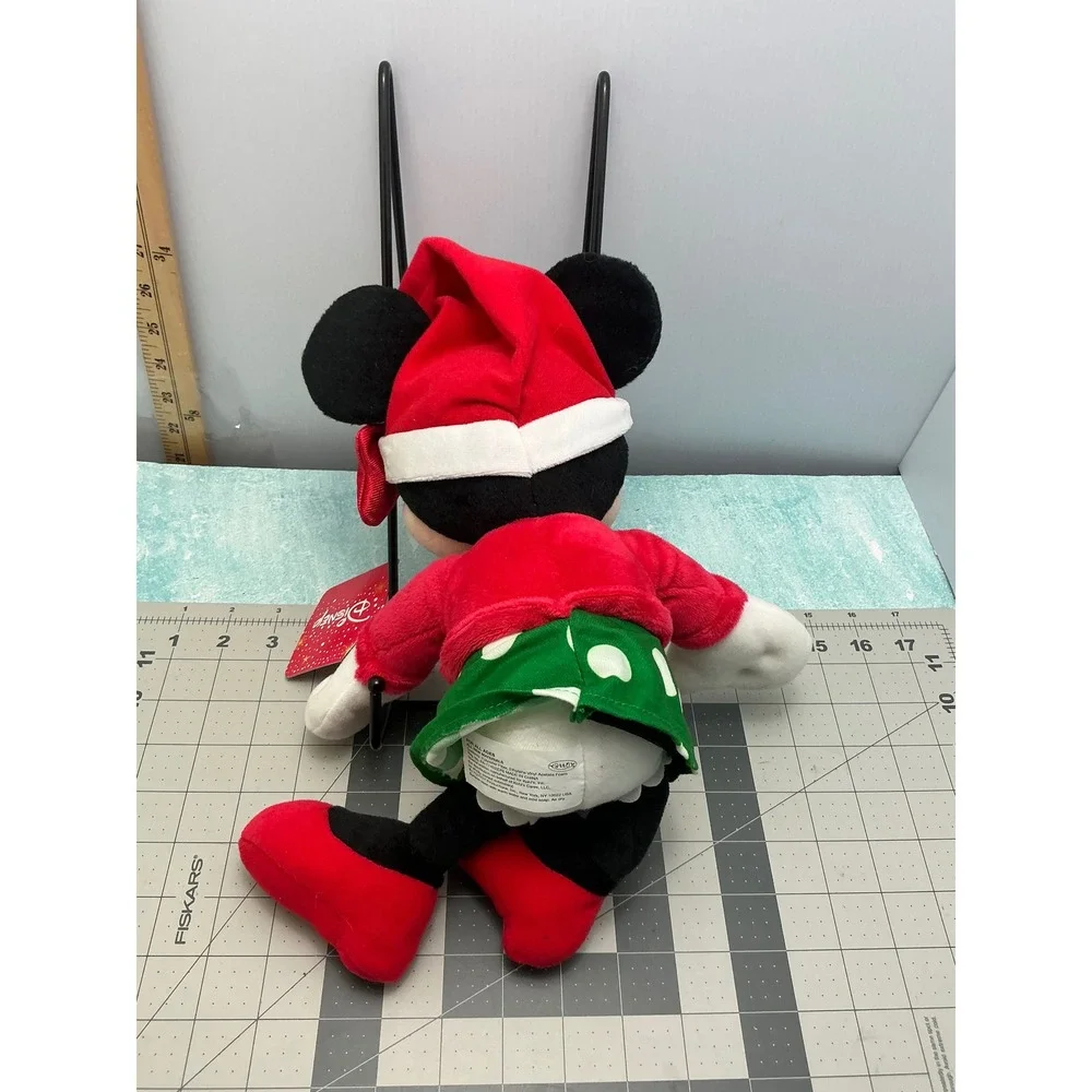 Disney Minnie Mouse Christmas Plush Kohl's Cares Holiday Santa Hat Red Green 12